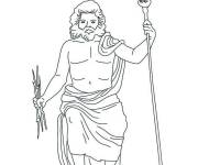 Coloriage Jupiter le dieu romain