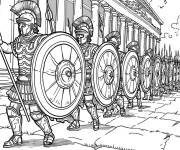 Coloriage L'arm&eacute;e de Rome