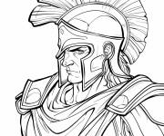Coloriage L'empereur de Rome antique Jules C&eacute;sar