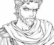 Coloriage L'empereur de Rome Constantin