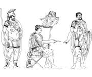 Coloriage L'empire de Carthage et Rome