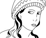 Coloriage La femme romaine