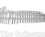 Coloriage et dessins gratuit La structure de colis&eacute;e à imprimer