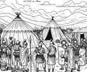 Coloriage L&eacute;gion de l'arm&eacute;e romaine