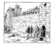 Coloriage Les carthaginois en attaquant Rome