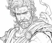 Coloriage Marc Aur&egrave;le de Rome