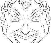 Coloriage Masque romain