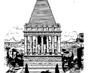 Coloriage Mausol&eacute;e romain