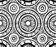 Coloriage Motif de mosa&iuml;ques romaines