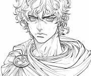 Coloriage N&eacute;ron style dessin anim&eacute;