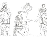 Coloriage Officiers romains &agrave; imprimer
