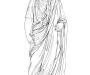 Coloriage Portrait d'un Consul romain