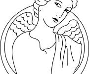 Coloriage Portrait de Etrusco Lady