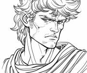 Coloriage Portrait de N&eacute;ron