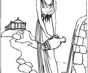 Coloriage et dessins gratuit Sc&egrave;ne d'une femme romaine à imprimer