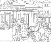 Coloriage Sc&egrave;ne de vie &agrave; Rome antique