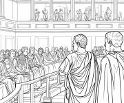 Coloriage S&eacute;nat de Carthage