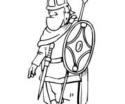 Coloriage Soldat de Rome t&ecirc;tu