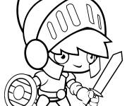Coloriage Soldat romain chibi