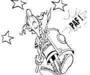 Coloriage Soldat romain de bande anim&eacute;e pour enfants
