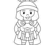 Coloriage Soldat romain mignon
