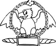 Coloriage Symbole de la l&eacute;gion romaine