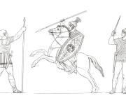 Coloriage Types de Soldats romains