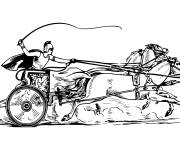 Coloriage Un Chariot romain