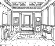 Coloriage Villa romaine
