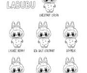 Coloriage Collection des Labubu