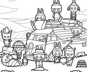 Coloriage Elfes Labubu