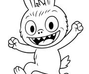 Coloriage Joie de Labubu en courant