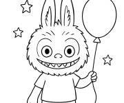Coloriage L'anniversaire du Labubu