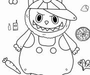 Coloriage et dessins gratuit La sir&egrave;ne Labubu à imprimer