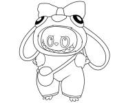 Coloriage Labubu adorable