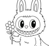 Coloriage Labubu adorable facile