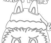 Coloriage Labubu allons au Noel