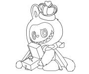 Coloriage Labubu amoureux