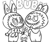 Coloriage Labubu amoureux cp