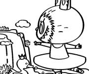 Coloriage Labubu ballerine
