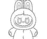 Coloriage Labubu comme porte cl&eacute;s