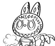 Coloriage Labubu en &eacute;t&eacute;