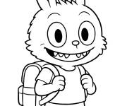 Coloriage Labubu et la rentr&eacute;e &agrave; l'&eacute;cole