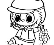 Coloriage Labubu halarant