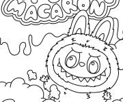 Coloriage Labubu Macaron