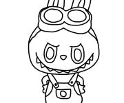 Coloriage Labubu mignon dessin&eacute; &agrave; la main