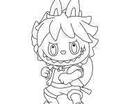 Coloriage et dessins gratuit Labubu monstre One piece à imprimer