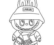Coloriage Labubu Popmart