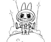 Coloriage et dessins gratuit Labubu ps à imprimer