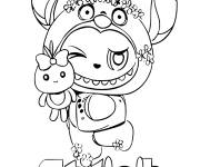 Coloriage Labubu Stitch